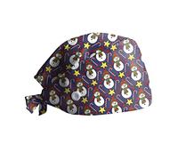 Generisch Casquette réglable Loisirs Chapeau de protection Imprimé Noël Infirmière Chapeau Yashmak Femmes Casquettes de Baseball, e, taille unique