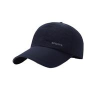 Generisch Casquettes d'hiver pour hommes Été Respirant Perforé Extérieur Crème solaire Bandes réfléchissantes Séchage rapide Visière Baseball Casquette Enfants Fille 52, bleu, taille unique