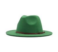 Generisch Casquettes Garçons 152 Fedora Boucle Large Classique Chapeau Laine Panama Femme Chapeau Ceinture Casquettes de Baseball Père Casquette Set, vert, taille unique