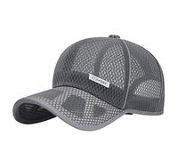 Generisch Casquettes hommes hiver femmes casquettes dos pour hommes femmes casquette de baseball filet réglable casquette Reell Cap 5 panneaux, gris foncé, taille unique