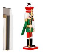 Generisch Casse-noisette de Noël en bois pour décoration d'intérieur | Figurine de casse-noisette en bois festive pour cuisine, dessus de table, armoire, table, salon, fête