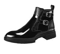 Generisch Catégorie de produit : bottes en cuir pour homme - Bottes en cuir brillant pour une utilisation en plein air et pour les occasions professionnelles, Noir , 48 EU