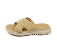 Generisch Catégorie de produit : chaussures de plage pour femme, pantoufles Seaside Flat Slipper Sandales - Chaussures d'été modernes pour femme, beige, 37 EU