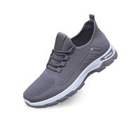 Generisch Catégorie de produit : chaussures décontractées pour homme - Chaussures de loisirs élégantes - Tissu respirant - Aspect uni - Antidérapantes et confortables pour le quotidien, gris, 39 EU