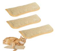 Generisch Catnip Lot de 3 oreillers de baby-foot pour chat d'intérieur, jouet interactif avec tampon à gratter en sisal, jouet durable pour chatons et soulagement de l'anxiété