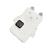 Generisch Ceinture abdominale chauffante pour bébé - Apaise le ventre de bébé - Avec massage à chaleur douce - Blanc - 30 x 19 cm