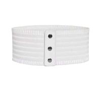 Generisch Ceinture bohème pour homme et femme - Rétro - Large taille élastique - Avec bouton et élastique - Ceinture corset extensible pour gilets, Style/J06 blanc, taille unique