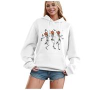 Generisch C'est tout juste un sweat-shirt à capuche d'Halloween Aubépine Vêtements, Blanc., 3XL