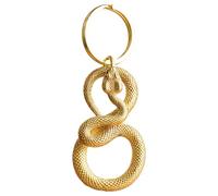 Generisch Chaîne de clé serpent - Pendentif serpent en laiton - Porte-clés charme | Pendentif en laiton pour sac à dos, sac ou portefeuille | Année 2025 de l'ornement, Magie porte-clés avec motifs