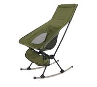 Generisch Chaise à bascule pliable - Résistance légère et pliable - Chaise d'extérieur durable - Siège pliable portable avec support en maille ventilée pour pique-nique de jardin, pique-nique, repos