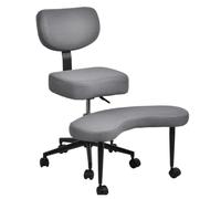 Generisch Chaise de méditation professionnelle avec roulettes, pour s'asseoir dans un siège de couture, chaise de TDAH, avec tabouret réglable en hauteur, design flexible pour personnes assises