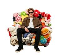 Generisch Chaise de rangement pour jouets en peluche | Rangement transparent pour poupées en peluche | Canapé organisateur de en peluche | Pour , adultes, parents, maison, appartement