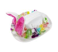 Generisch Chapeau avec oreilles de lapin pour - Chapeau saisonnier pour les fêtes de printemps, casquette de costume | Pour la chasse aux œufs, le carnaval, l'anniversaire, les fêtes de