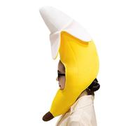 Generisch Chapeau banane et mignon en peluche douce pour cosplay | Chapeau de fruits d'Halloween pour femme, homme, enfant, fille, intérieur, extérieur, mascarade, théâtre, scène