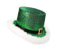 Generisch Chapeau cylindrique pour Noël | En feutre confortable et festif - Chapeau cylindrique Père Noël avec bord blanc, pour la famille, les amis, les hommes, les femmes, la scène théâtrale, le