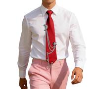 Generisch Chapeau de bachelor 2026 - Cravate avec étoiles - Motif lune - Pour adolescent - Unisexe - Élégant - Pour l'école et les occasions formelles, rouge, taille unique