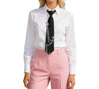 Generisch Chapeau de bachelor 2026 - Cravate avec étoiles - Motif lune - Pour adolescent - Unisexe - Élégant - Pour l'école et les occasions formelles, Noir , taille unique