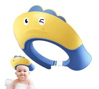 Generisch Chapeau de douche pour bébé - En forme de dinosaure - Doux et réglable - Pour shampoing - Pour les à partir de 6 mois et plus - Accessoire de bain pour bébé, bleu
