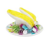 Generisch Chapeau de Pâques avec oreilles de lapin - couvre-chef occidental - Chapeau de cowboy de Pâques - Pour chasse aux œufs, carnaval, anniversaire, réunions de , fêtes