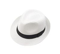 Generisch Chapeau de pêcheur Grenouille Protection Solaire Chapeau de Paille Casquette Plage Décontractée Chapeau de Pêcheur Chapeaux d'été Hommes, Blanc., taille unique