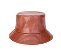 Generisch Chapeau de pêcheur pour homme et femme - Style décontracté - Couleur unie - Un million de bisous comme moi un millionnaire, marron, M