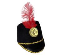 Generisch Chapeau de soldat - Chapeau de fanfare | Costume militaire, fanfare, plumes, cérémonie, carnaval, jeu de rôle, photo, cylindre, chapeau, officier, théâtre, défilé, unisexe, luxe britannique