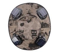 Generisch Chapeau de soleil avec large bord et ventilateur puissant, accessoire d'extérieur léger pour homme et femme, couvre-chef élégant pour la plage, les voyages et les activités de loisirs en été