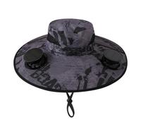 Generisch Chapeau de soleil avec ventilateur solaire | Casquette à large bord - Chapeau de soleil pliable et réglable pour homme et femme en plein air, voyage, vacances, camping, randonnée, golf