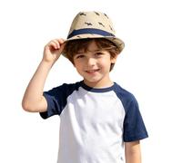 Generisch Chapeau de soleil d'extérieur pour - Chapeau de style jazz pour les aventures d'été, idéal pour la vie quotidienne, les loisirs, l'école, convient pour les enfants de 3 à 8 ans, Kh2., 8-12