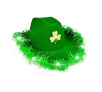 Generisch Chapeau de soleil pour femmes Chapeau de Saint Day Chapeau à large bord Vert Chapeau de conteneur Lumières Peut être porté chapeau grenouille jaune clair, b, taille unique