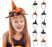 Generisch Chapeau de sorcière pour Halloween - Chapeau de sorcière pour adultes et - Chapeau de magicien classique - Accessoire de costume - Chapeau de fête pour déguisement et carnaval