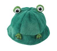 Generisch Chapeau d'hiver pour femmes - Caricature - Grenouille - Chaude - Flanelle - Chapeau épais - Chapeau d'hiver, vert, taille unique