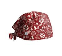 Generisch Chapeau d'infirmière imprimé de Noël Femmes Loisirs Chapeau Yashmak Protection Stand Oreille Réglable Casquettes de Baseball Casquette Grande, a, taille unique