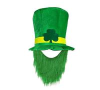 Generisch Chapeau irlandais pour homme et femme - Chapeau de gobelin, pour la Saint Patrick, avec chapeau de fête vert - Avec protection de la nuque - Pour enfants, 1-vert, taille unique