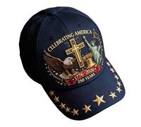 Generisch Chapeaux patriotiques pour hommes, chapeau brodé drapeau américain | 250e chapeau patriotique souvenir, pour hommes et femmes, convient pour le travail, le golf, l'utilisation quotidienne