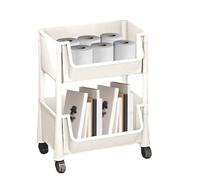 Generisch Chariot Utilitaire à roulettes - Organisateur de Rangement à 2 à 4 Niveaux avec n - Chariot d'alimentation Haute Performance pour la Salle de Bain de Cuisine, Rangement Mobile - Utilisation