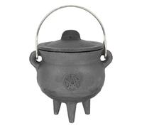 Generisch Chaudron de sorcière Magicien avec Couvercle et poignée - Accessoire de décoration de Chaudron de sorcière - Bol à Bonbons d'halloween pour décorations d'halloween ou Combustion d'encens