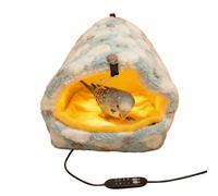 Generisch Chauffe-oiseaux, lit grotte, abri en peluche, pour oiseau inséparable, canari, lapin, cochon d'Inde, chinchilla, perruche, cacatoès