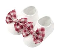 Generisch Chaussettes antidérapantes pour bébé avec de jolis motifs de fleurs et nœuds de dessin animé pour les tout-petits et les petites filles, idéales comme chaussettes de sol pour des aventures