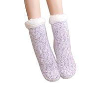 Generisch Chaussettes colorées pour femmes 35-38 Ensemble Dalmatiens Chaussettes de sommeil Chaussettes de tapis et Hiver Maison Chaude Épaissies Chaussons en peluche Chaussettes Femmes Noir 35-38