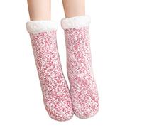 Generisch Chaussettes colorées pour femmes 35-38 Ensemble Dalmatiens Chaussettes de sommeil Chaussettes de tapis et Hiver Maison Chaude Épaissies Chaussons en peluche Chaussettes Femmes Noir 35-38