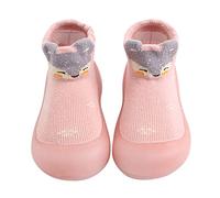 Generisch Chaussettes d'apprentissage pour bébé avec chevilles pour bébé - Little Girl Boy, Rose, 19 EU