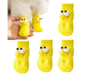 Generisch Chaussettes de protection pour pattes de chien, chaussettes de | protection des jambes de chiot, chaussettes d'hiver chaudes, tendance, antidérapantes pour chiens, chatons, chiots, chatons