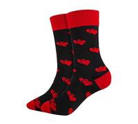Generisch Chaussettes de Saint-Valentin 2026 pour femme en forme de cœur, chaussettes mi-longues de couleur contrastée, Camouflage, taille unique