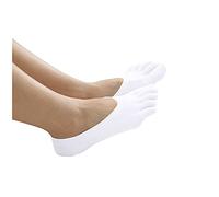 Generisch Chaussettes de sport pour fille 31-34 - Bout bleu en maille - Protection contre les frottements - Chaussettes colorées pour homme, Blanc., taille unique