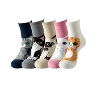 Generisch Chaussettes intéressantes drôles Chaussettes étranges Folles Fantaisie Fantaisie Fantaisie Adulte Coton Drôle Dessin Animé Imprimé Skateboard Bas Décontractés Femmes Hommes Confortable