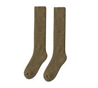 Generisch Chaussettes mollet en laine pour femme - Chaussettes d'hiver avec anneau en laine extra épais pour la chaleur et le tatouage du genou, f, taille unique