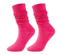 Generisch Chaussettes mollets pour costume traditionnel - Chaussettes tendance et polyvalentes - Chaussettes pour homme et femme dans le même style, Rose, taille unique