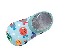 Generisch Chaussettes pour bébé garçon - Chaussettes pieds nus - Chaussures de natation - Dessin animé - Antidérapantes - Pour filles et garçons - Chaussures de ballet pour enfants, bleu ciel, 24