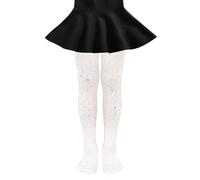 Generisch Chaussettes pour enfant garçon 35 38 cm, collants en résille colorés, collants à décolleté pour fille, bas résille pour fille avec plaque d'immatriculation au choix, Blanc., 12-15 ans